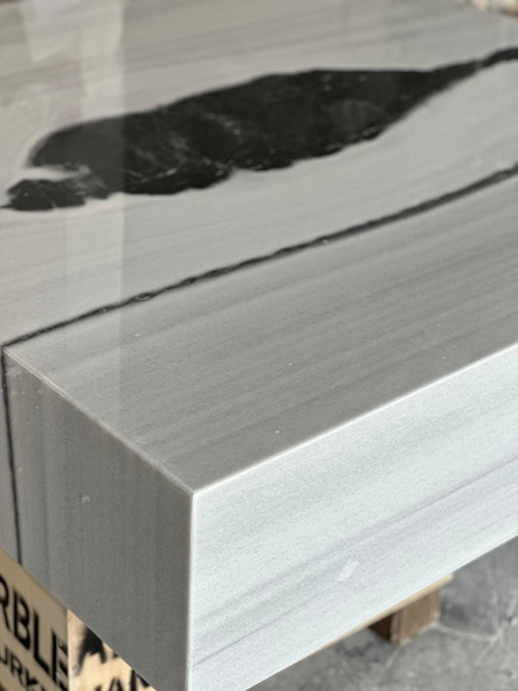Panda Marble Coffee Table, Modern Side Table (48” X 48” X 18”