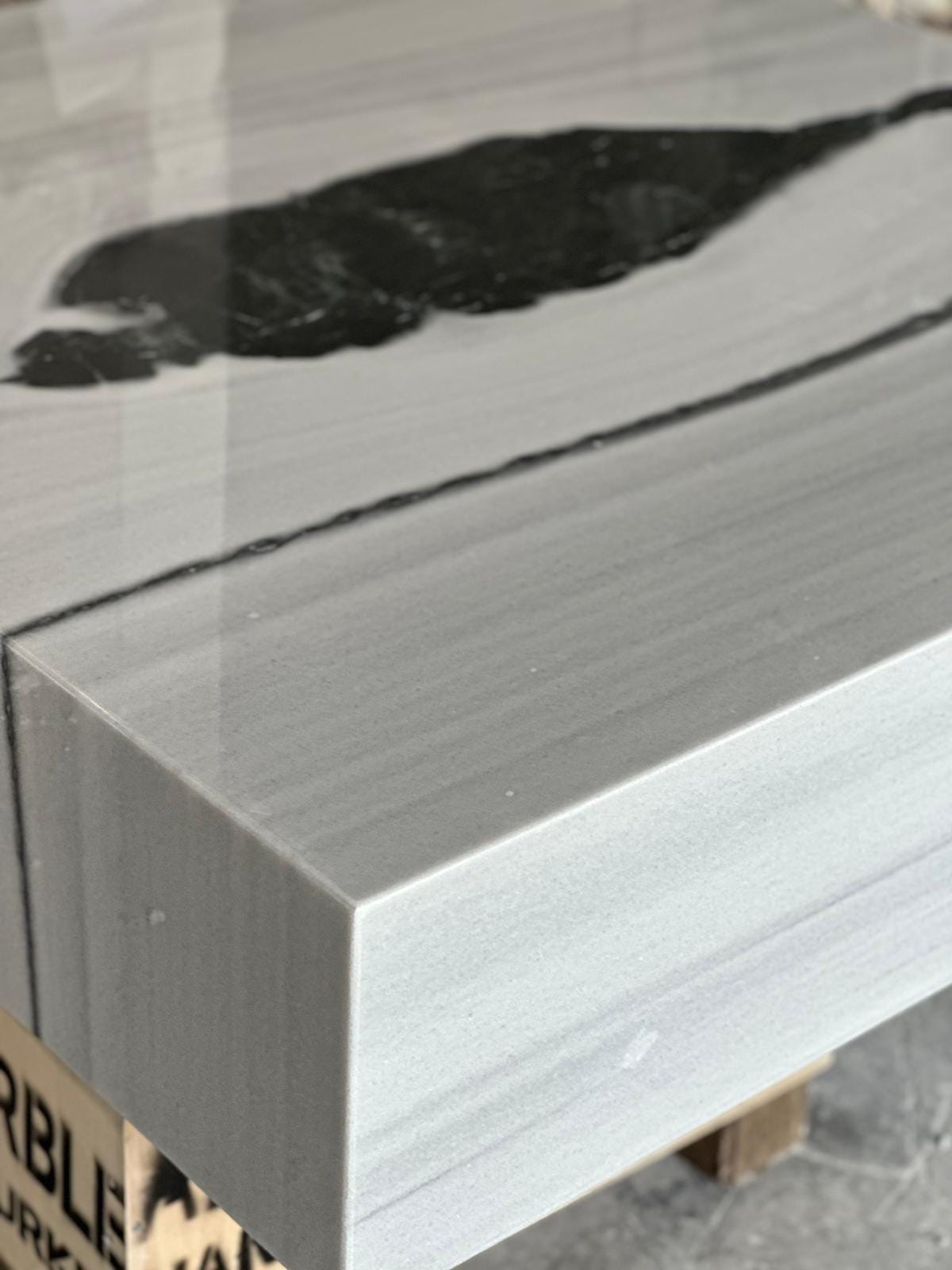 Panda Marble Coffee Table, Modern Side Table (48” X 48” X 18”