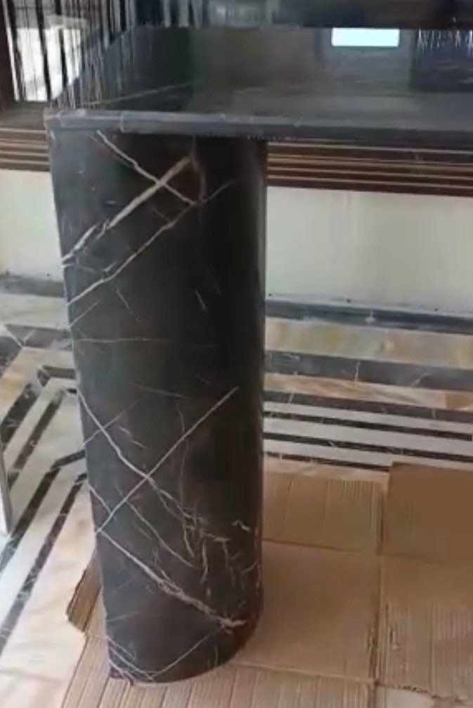 Nero Marquina Marble Console Table: Custom Order