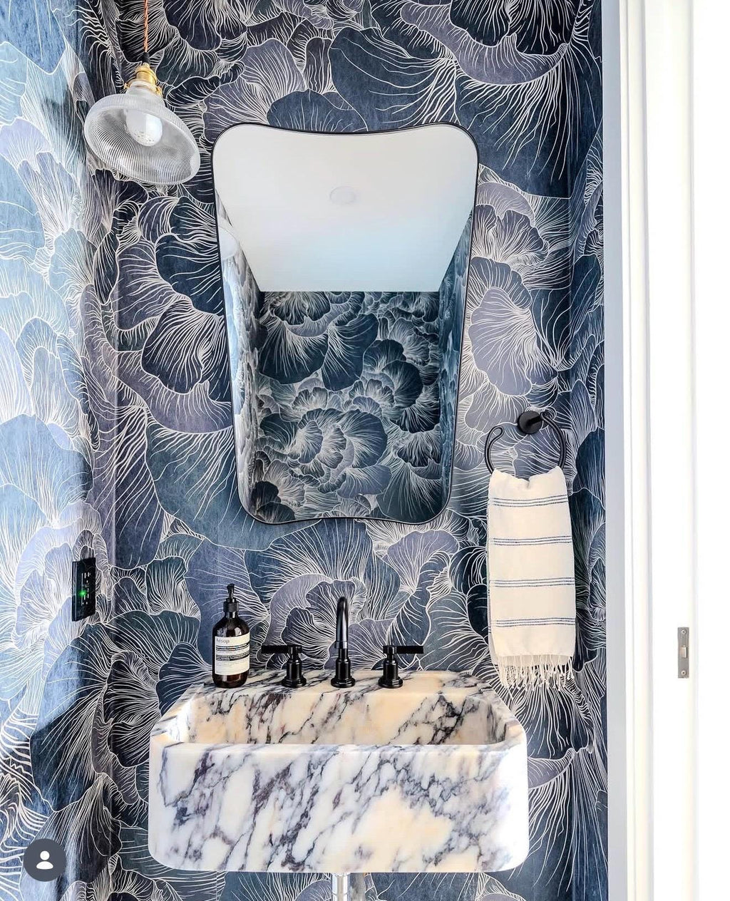 Calacatta Viola Marble Sink: Hand Carved, Wall Mount, Fully Customizable