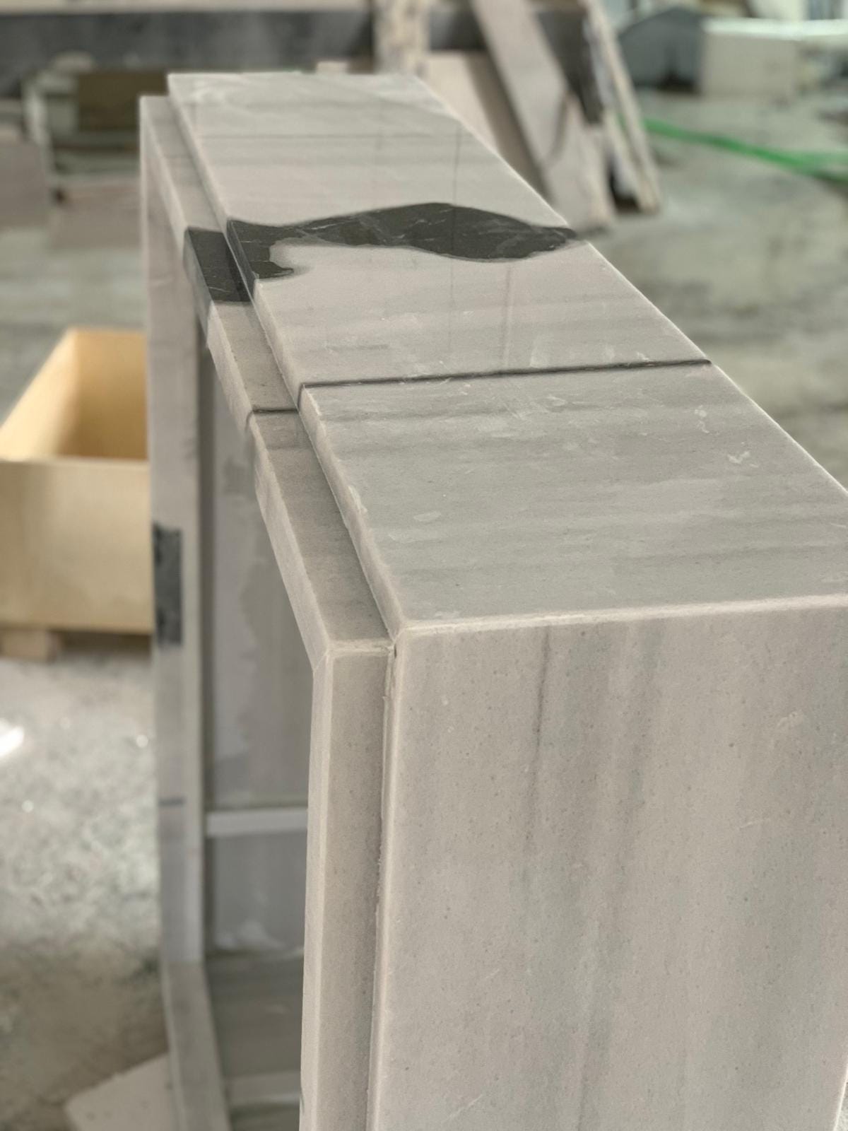 Panda Marble Coffee Table, Modern Side Table (48” X 48” X 18”